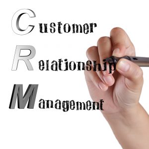 Customer Relationship Management (CRM) hand written image